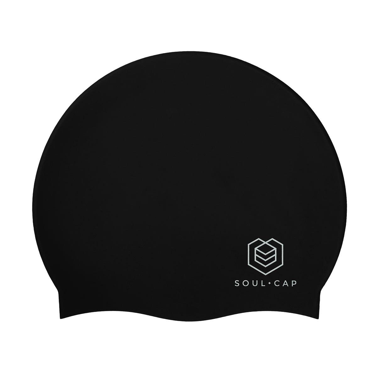 Soul Cap Kids Voluminous Swim Cap - Black-632612