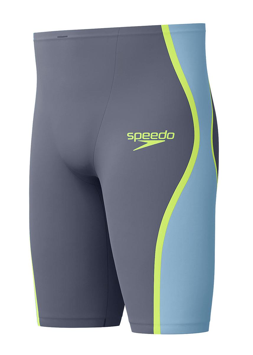 Speedo Fastskin LZR Pure Intent 2.0 High Waisted Jammer - Grey / Blue / Yellow-632708