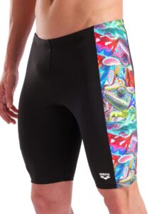 Arena Mens Iguanas Swim Jammer - Black / Multi