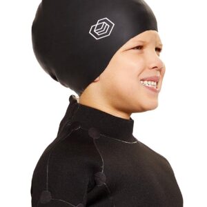 Soul Cap Kids Voluminous Swim Cap - Black-0