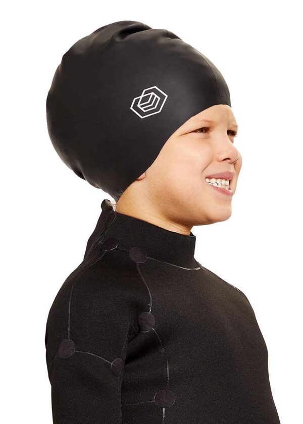 Soul Cap Kids Voluminous Swim Cap - Black-0