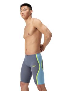 Speedo Fastskin LZR Pure Intent 2.0 High Waisted Jammer - Grey / Blue / Yellow