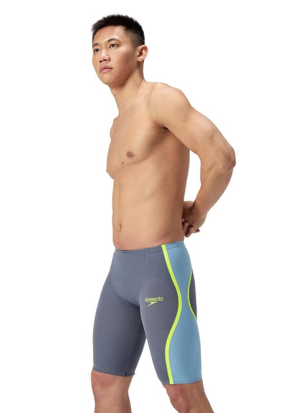Speedo Fastskin LZR Pure Intent 2.0 High Waisted Jammer - Grey / Blue / Yellow