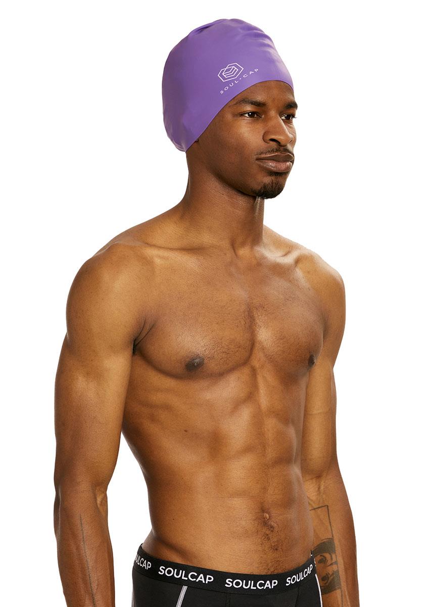 Soul Cap Adult Voluminous Swim Cap - Purple-632592