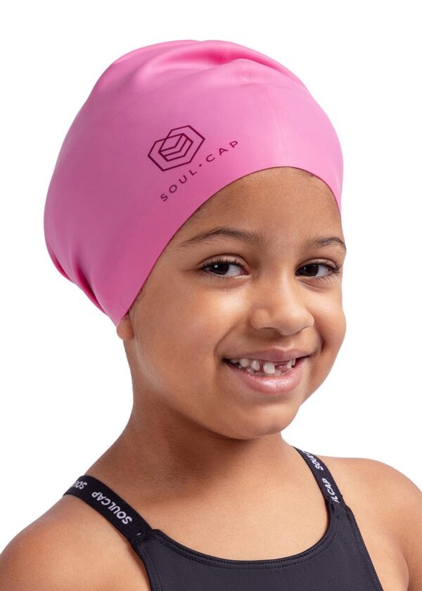 Soul Cap Kids Voluminous Swim Cap - Pink