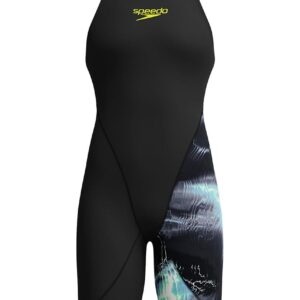 Speedo Fastskin Junior LZR Ignite Kneeskin - Electro Static / Black-0
