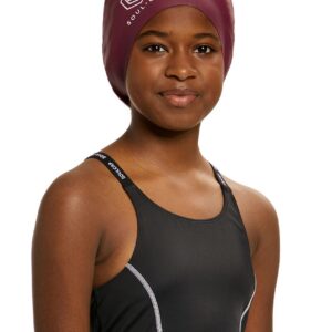 Soul Cap Kids Voluminous Swim Cap - Burgundy