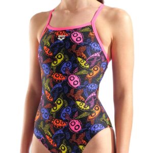 Arena Sea Turtles Lightdrop Back Swimsuit - Black / Multi