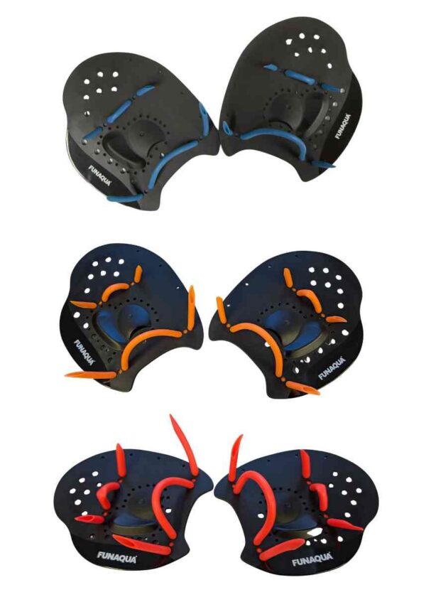 FunAqua Team Hand Paddles - Black-0