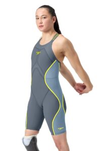 Speedo Fastskin LZR Pure Intent 2.0 Closedback Kneeskin - Grey / Blue / Yellow