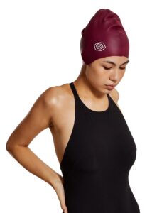 Soul Cap Adult Voluminous Swim Cap - Burgundy
