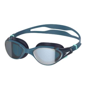 Speedo Biofuse 2.0 Mirrored Goggles - Border Blue / Cobalt / Silver Mirror