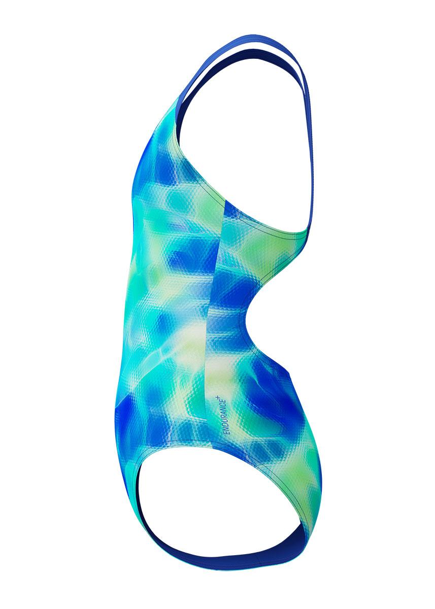 Speedo Girls Digital Allover Splashback Swimsuit - Mayan Blue / Deep Sapphire-633189