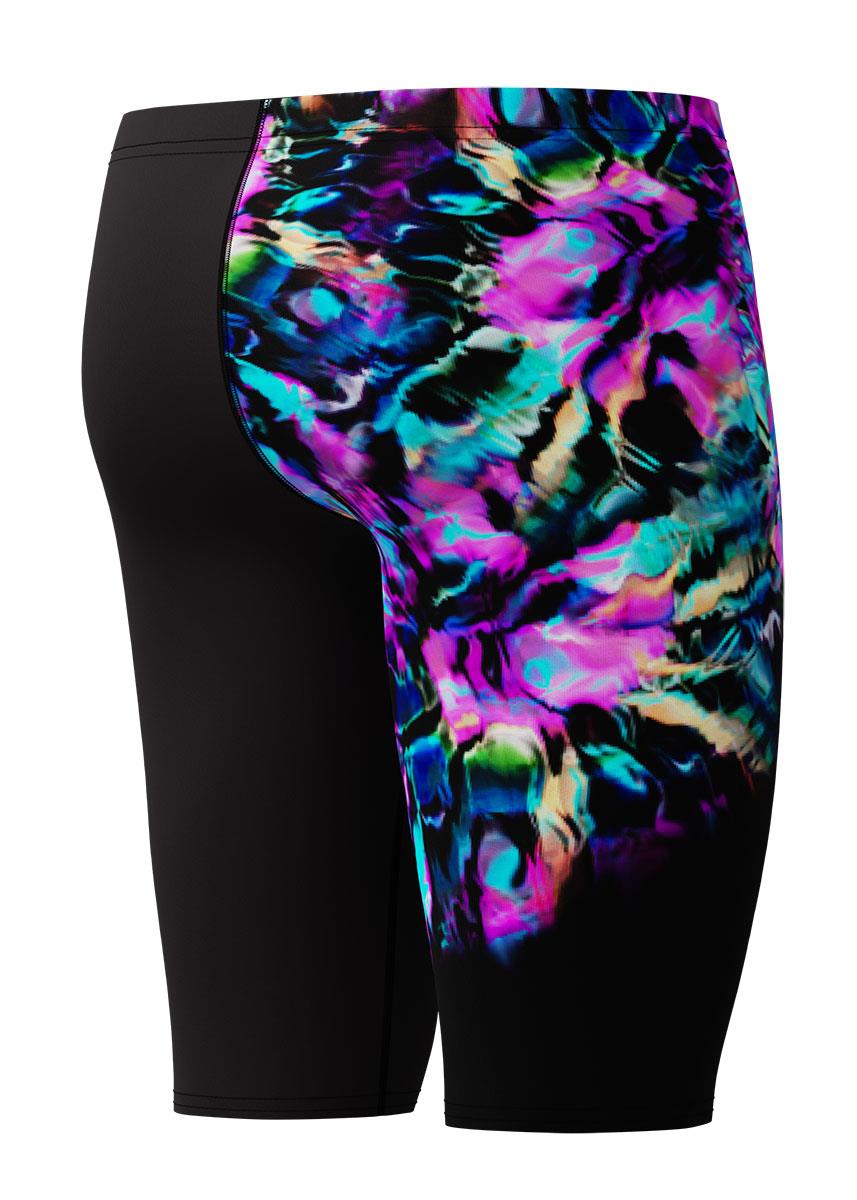 Speedo Mens Placement Printed Jammer - Black / Purple-633209