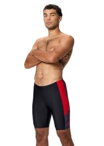 Speedo Mens Dive Jammer - Anthracite / High Risk Red