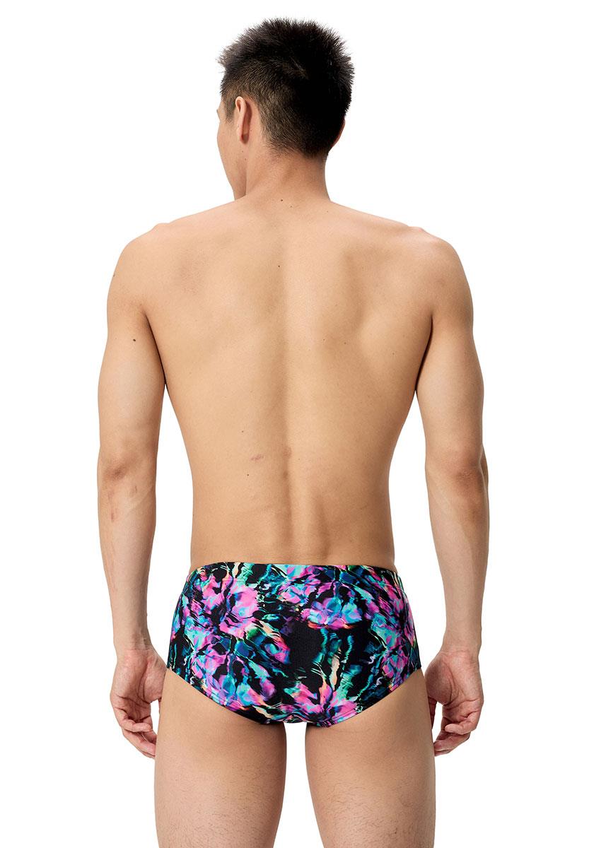 Speedo Mens Printed 13.5 cm Brief - Black / Purple-633214