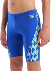 Arena Boys Print Swim Jammers - Blue / Yellow