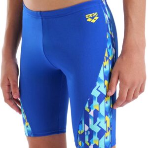 Arena Boys Print Swim Jammers - Blue / Yellow