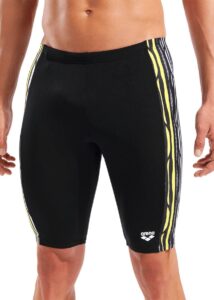 Arena Mens Stripes Swim Jammer - Black / Multi