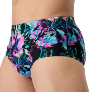 Speedo Printed 13.5 cm Brief - Black / Purpl