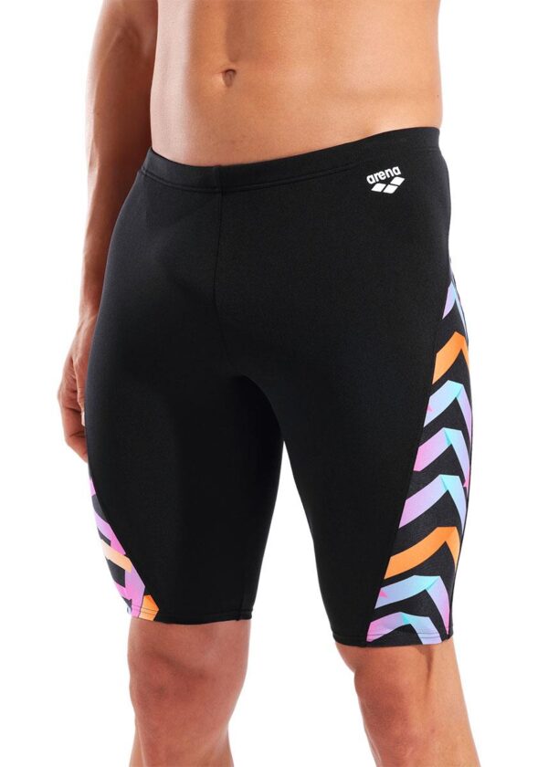 Arena Texture Swim Jammers - Black / Multi