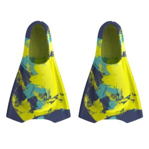 Speedo Short Blade Fins - Hapuna Blue / Hyper Yellow / Arctic Glass