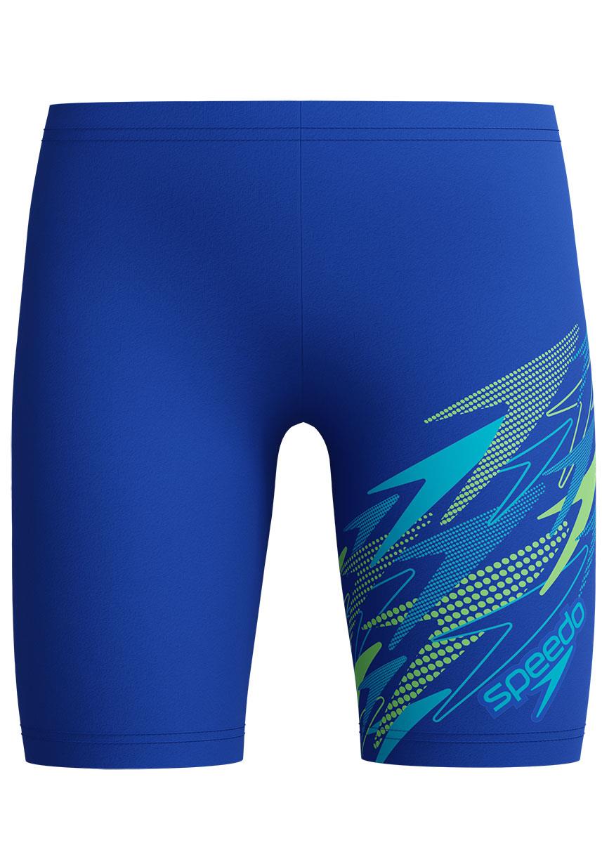 Speedo Boys Medley Logo Jammer - Deep Sapphire / Mayan Blue-633169