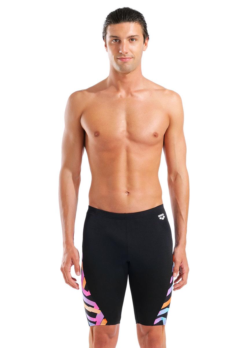 Arena Texture Swim Jammers - Black / Multi-633050
