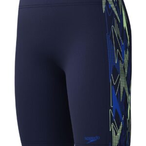Speedo Boys Plastisol Placement Jammer - Peacoat / Deep Sapphire