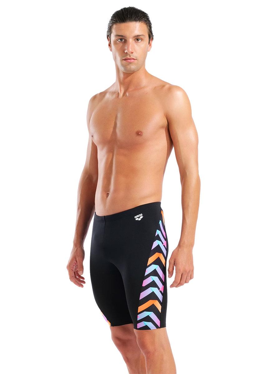 Arena Texture Swim Jammers - Black / Multi-633051
