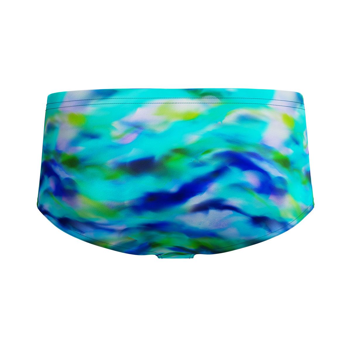 Speedo Mens Printed 13.5 cm Brief - Turquoise / Green-633223