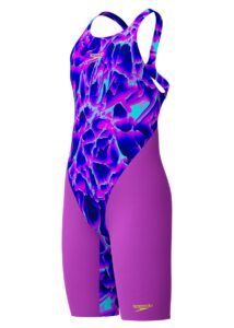 Speedo Fastskin Junior Endurance+ Max Openback Kneeskin - Purple / Multi