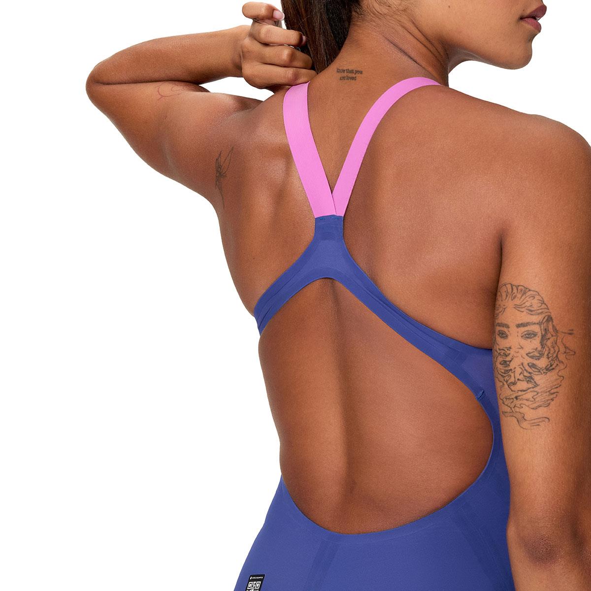 Speedo Fastskin LZR Pure Valor 2.0 Openback Kneeskin - Navy / Purple-633689