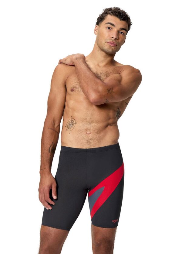 Speedo Hyperboom Logo Jammer - Black / Red