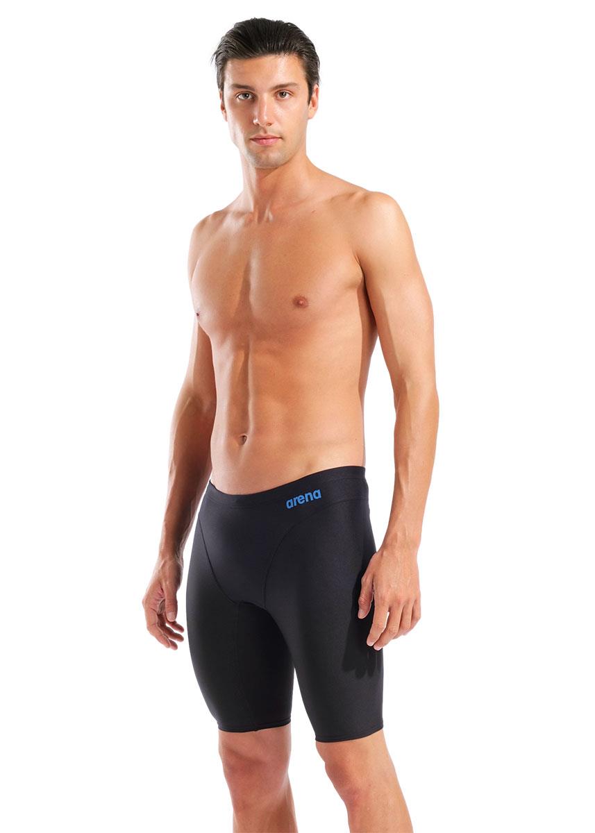 Arena Mens Hyperflow Solid Jammer - Black / Blue-633485
