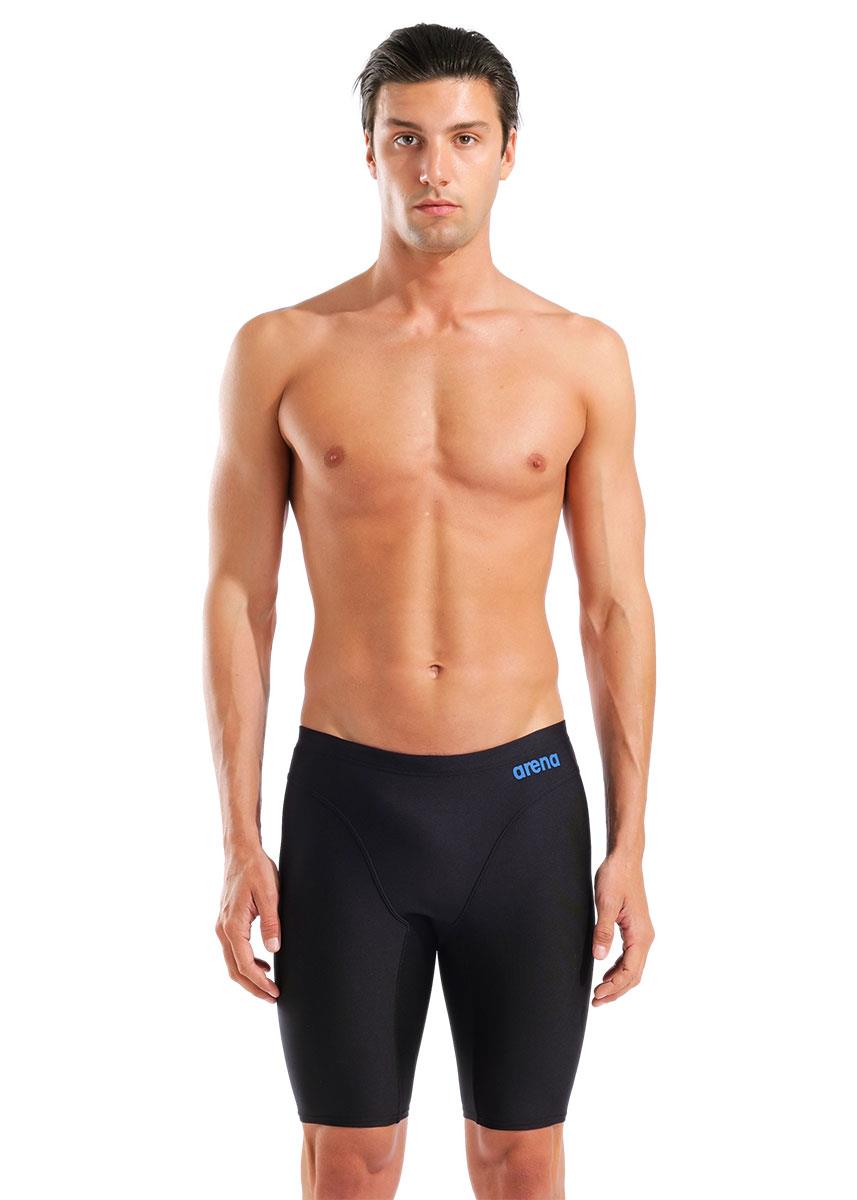 Arena Mens Hyperflow Solid Jammer - Black / Blue-633484