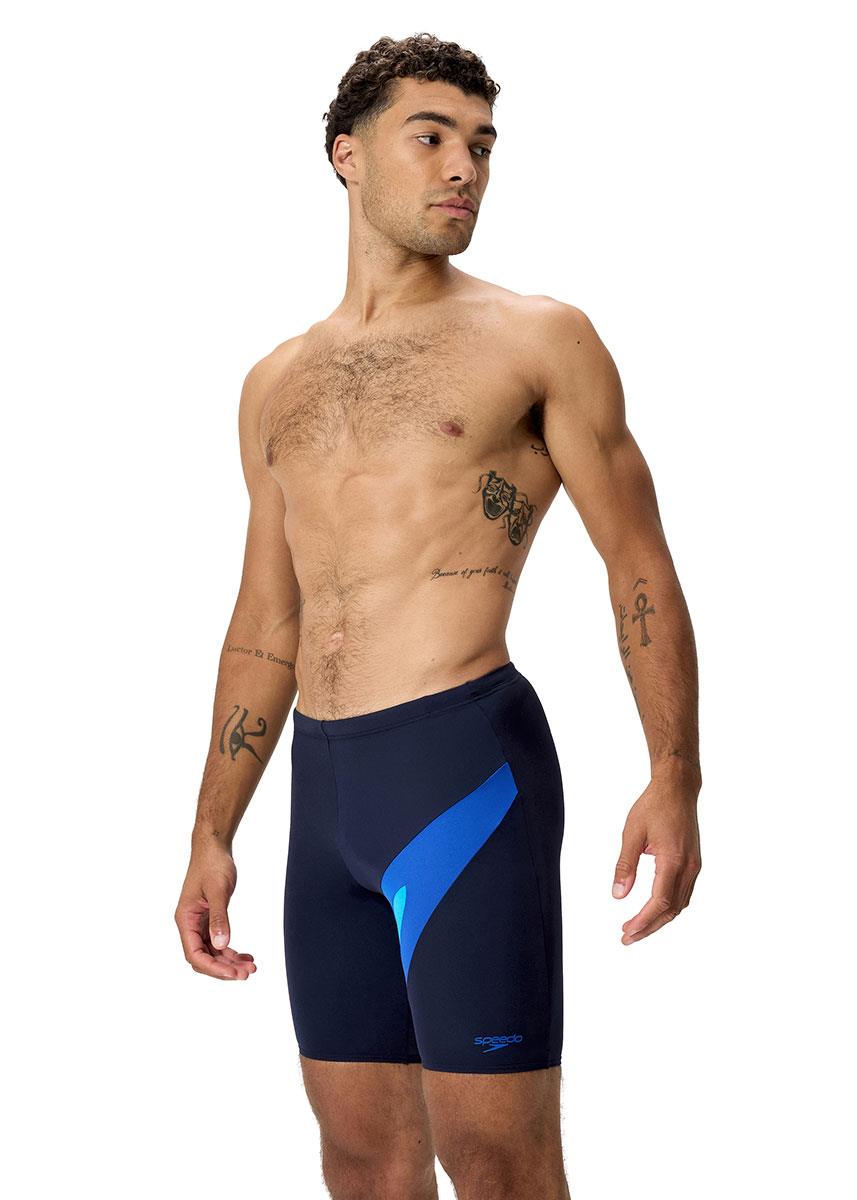 Speedo Mens Hyperboom Logo Jammer - Navy / Blue-633635