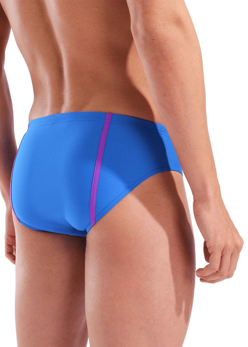 Arena Men's Hyperflow Solid 7 cm Briefs - Blue / Purple-633470