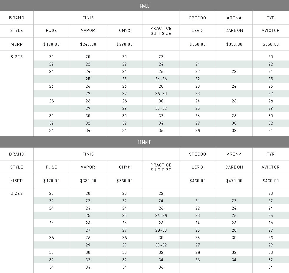 Size Guide Size Guide