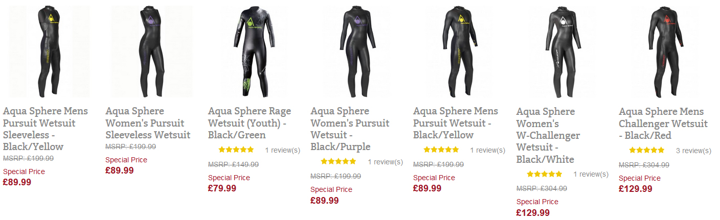 Aqua-Sphere Wetsuits
