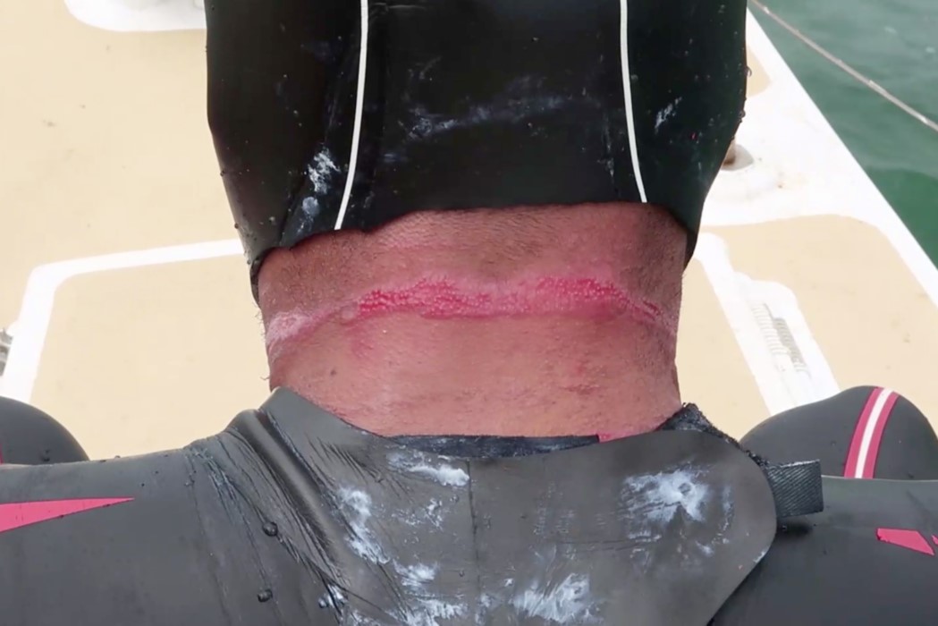 great british swim ross edgley chafing