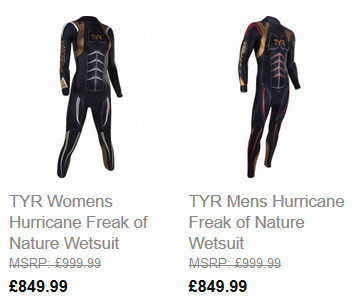 TYR Hurricane Wetsuits