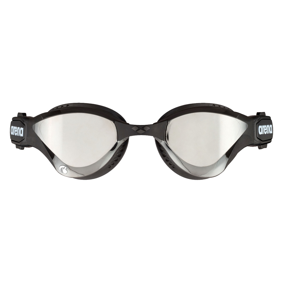 Arena Cobra Tri Swipe Mirrored Goggles - Silver / Black - Image 3
