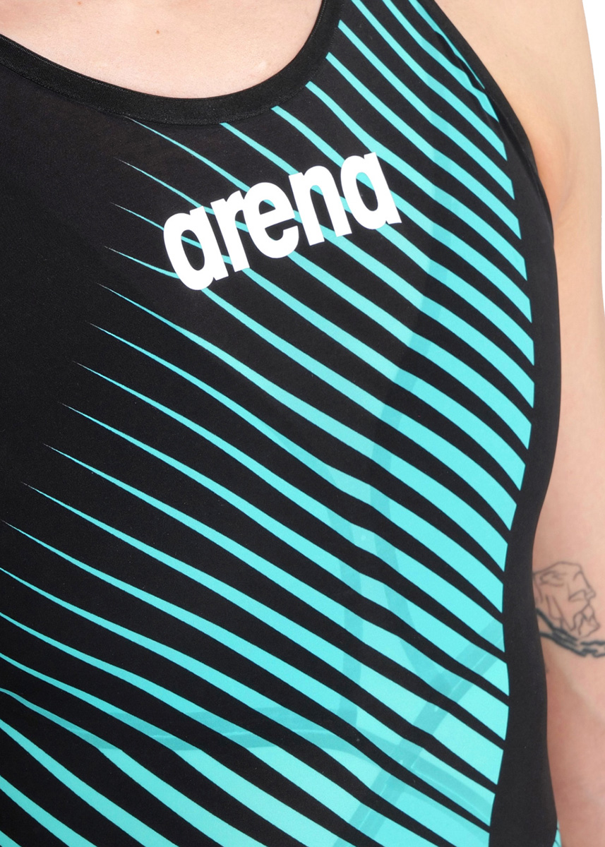 Arena Powerskin Limited Edition Carbon Glide Openback Kneesuit - Blue Diamond - Image 2