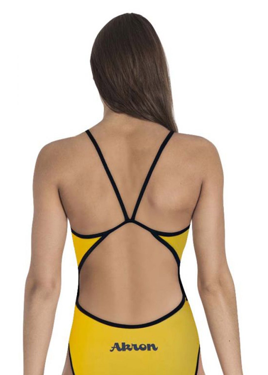 Akron Women's Odette Swimsuit - Yellow - Image 3