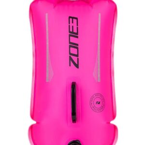Zone3 Recycled 28L Safety Buoy / Dry Bag - Hi-Viz Pink-0