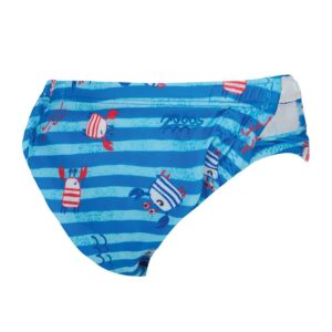 Zoggs Nautical Stripes Adjustable Swim Nappy - Size 3-24 Months-0