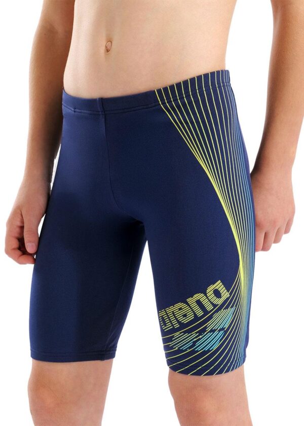 Arena Boys Design Swim Jammer - Navy / Yellow