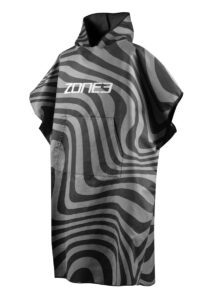 Zone3 Microfibre Changing Robe - Black / Grey