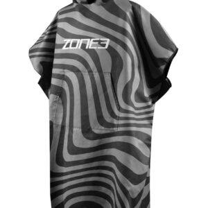 Zone3 Microfibre Changing Robe - Black / Grey